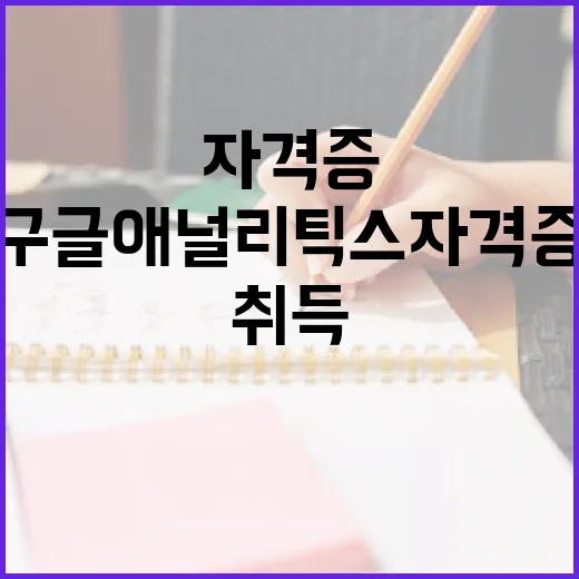 구글 애널리틱스 자격증 취득하는 방법 - 요약