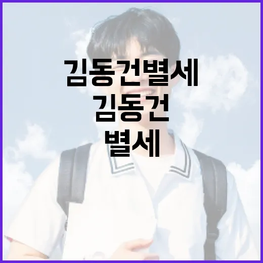 김동건별세에 대한 소식과 그를 기리는 방법 - 요약