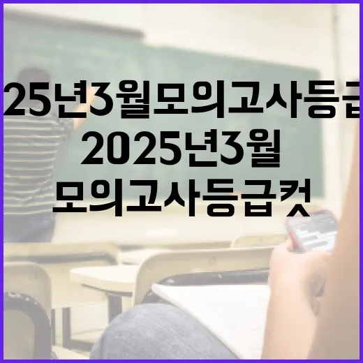 2025년 3월 모의고사 등급컷을 예측하는 방법 - 요약