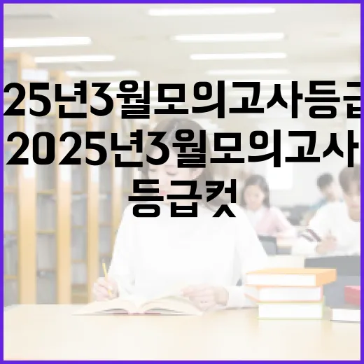 2025년 3월 모의고사 등급컷 확인하는 방법 - 요약