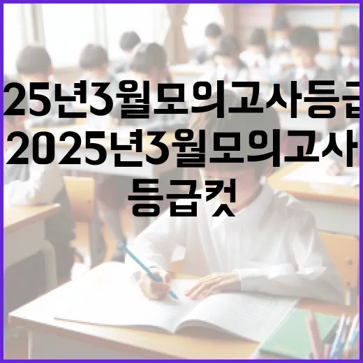 2025년 3월 모의고사 등급컷을 이해하는 방법 - 요약