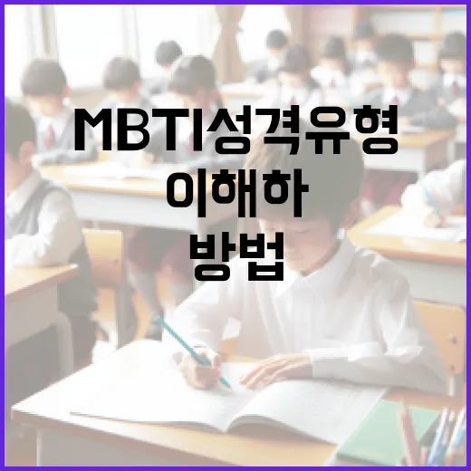 MBTI 성격 유형을 이해하고 활용하는 방법 - 요약