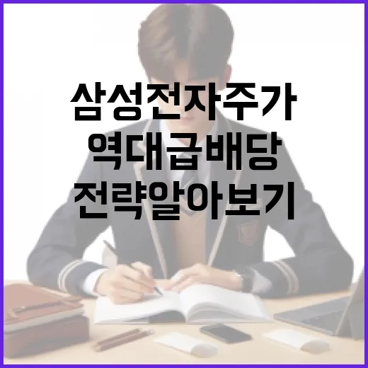 삼성전자 주가 상승을 위한 역대급 배당 전략 알아보기 - 요약