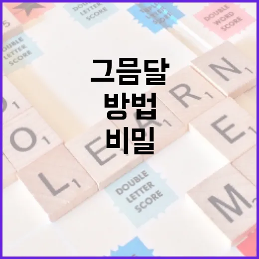 그믐달의 비밀을 알아보는 방법 - 요약