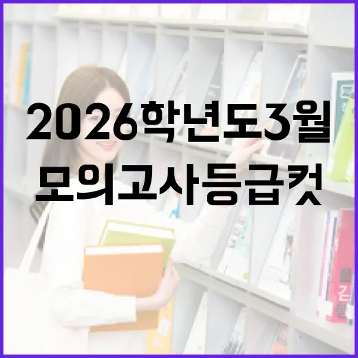 2026학년도 3월 모의고사 등급컷 예측 및 준비 방법 - 요약