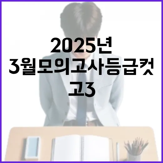 2025년 고3 3월 모의고사 등급컷을 예측하는 방법 - 요약