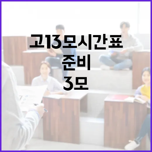 고1 3모 시간표를 효율적으로 준비하는 방법 - 요약