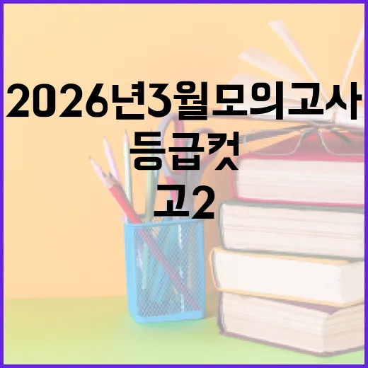 2026년 3월 모의고사 고2 등급컷 이해하는 방법 - 요약