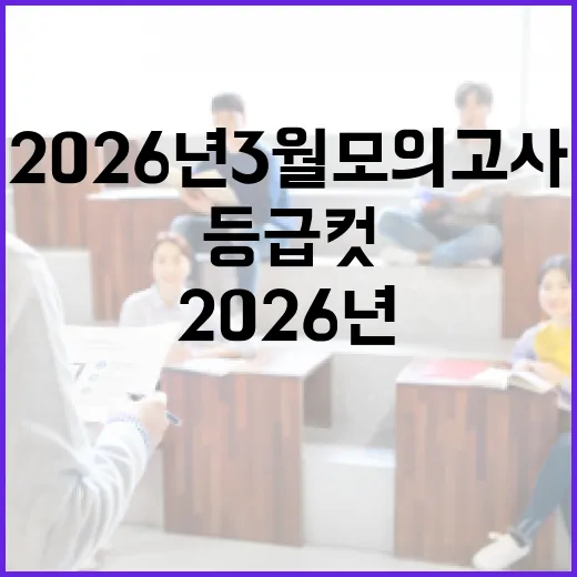 2026년 3월 모의고사 등급컷을 이해하는 방법 - 요약