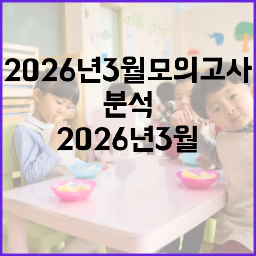 2026년 3월 모의고사 분석하는 방법 - 요약