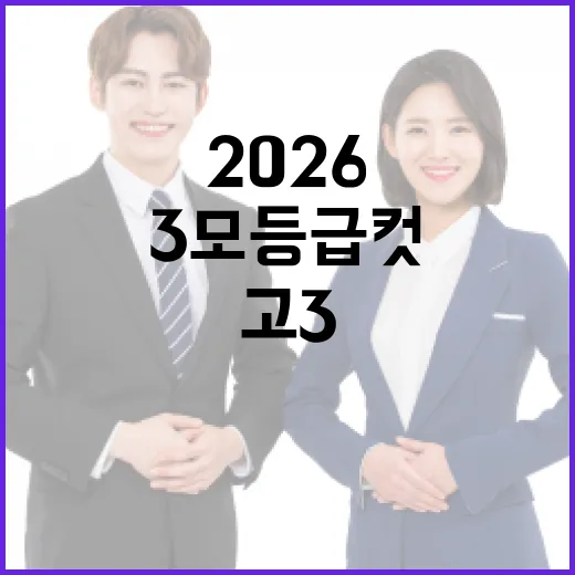 2026 고3 3모 등급컷 예측 및 준비하는 방법 - 요약