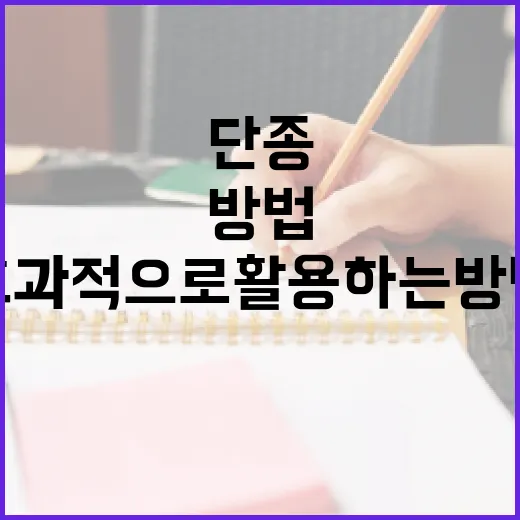 단종된 제품을 효과적으로 활용하는 방법 - 요약