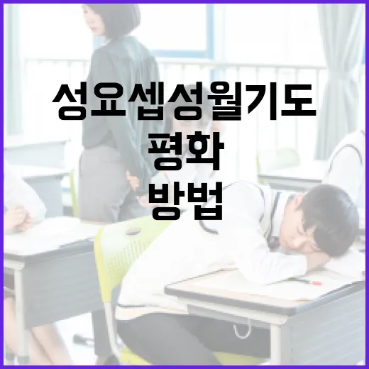 성 요셉 성월 기도를 통해 마음의 평화를 얻는 방법 - 요약