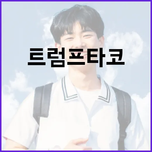 트럼프 타코의 뜻과 유래 이해하기 - 요약