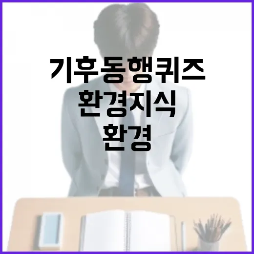 기후동행퀴즈로 환경 지식을 업그레이드하는 방법 - 요약