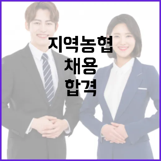 지역농협 채용에 합격하는 방법 - 요약