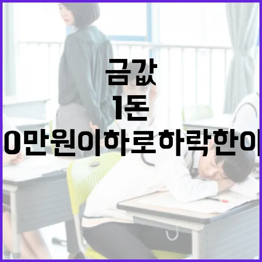 금값 1돈 100만원 이하로 하락한 이유와 대처 방법 - 요약