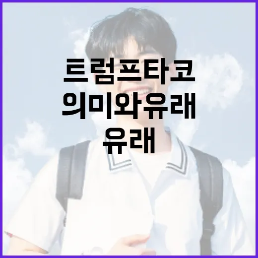 트럼프 타코의 의미와 유래 알아보기 - 요약