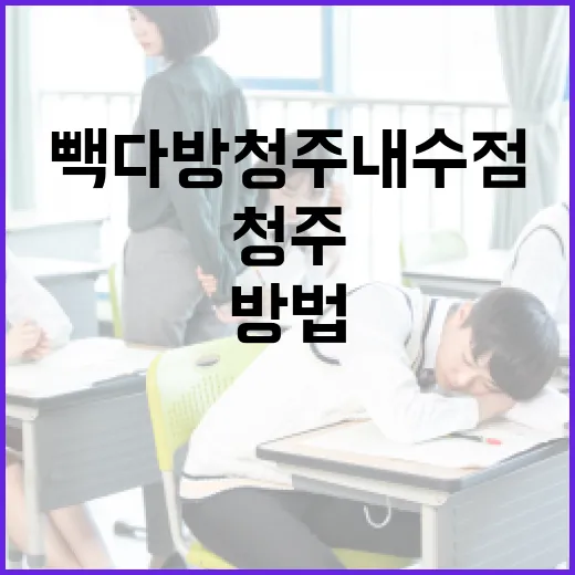 빽다방 청주내수점을 즐기는 방법 - 요약