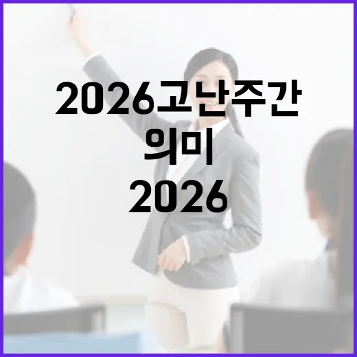 2026 고난주간을 의미 있게 보내는 방법 - 요약