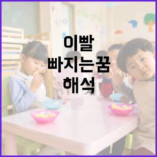 이빨 빠지는 꿈 해석하는 방법과 대처법 - 요약