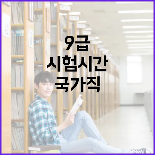 국가직 9급 시험시간 완벽 가이드 - 요약