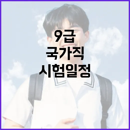 국가직 9급 시험 일정을 효율적으로 준비하는 방법 - 요약