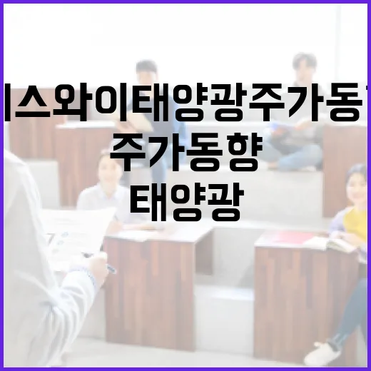 에스와이 태양광 주가 동향을 이해하는 방법 - 요약
