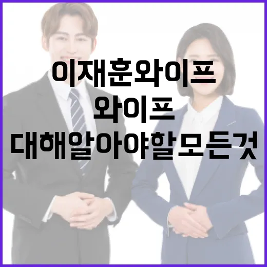이재훈 와이프에 대해 알아야 할 모든 것 - 요약
