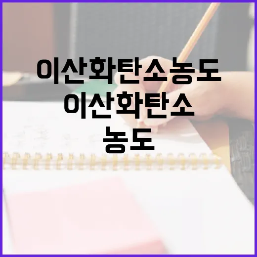 이산화탄소 농도를 효과적으로 줄이는 방법 - 요약