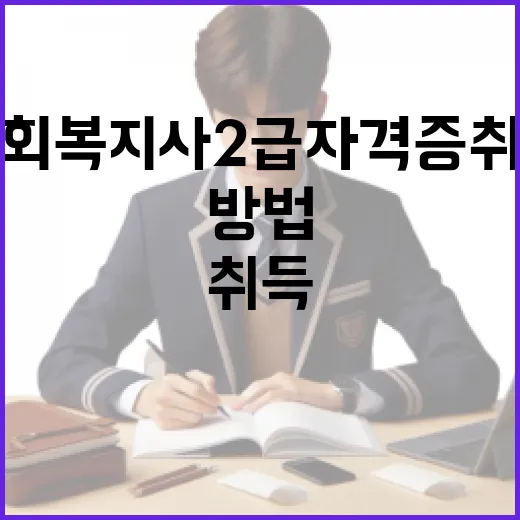 사회복지사 2급 자격증 취득하는 방법 - 요약