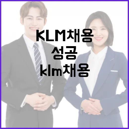 KLM 채용 기회를 잡는 방법: 준비부터 성공까지 - 요약