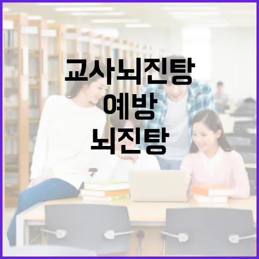 교사 뇌진탕 예방과 대처 방법 - 요약