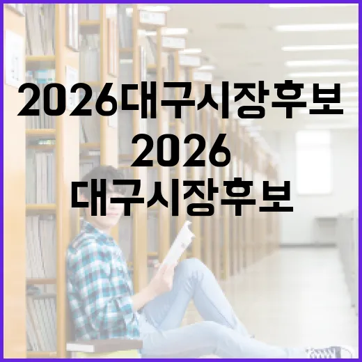 2026 대구시장 후보 알아보는 방법 - 요약