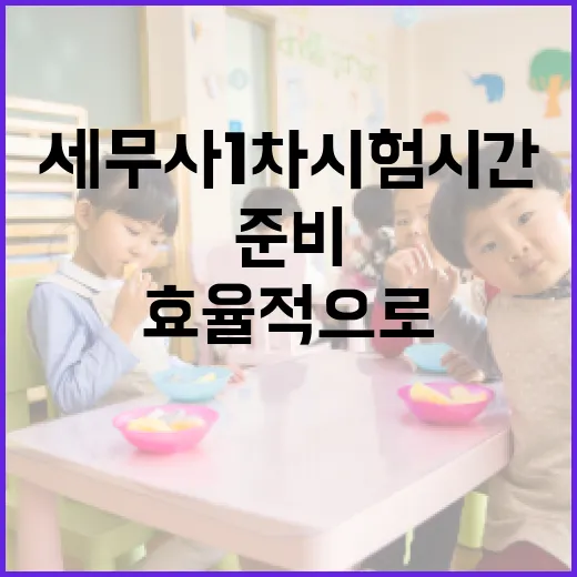 세무사 1차 시험 시간 효율적으로 준비하는 방법 - 요약