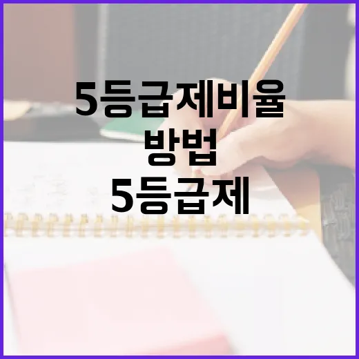 5등급제 비율을 쉽게 이해하는 방법 - 요약