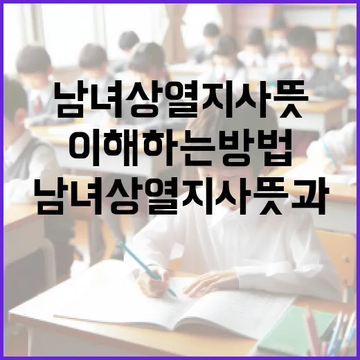 남녀상열지사 뜻과 이해하는 방법 - 요약