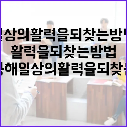 영크크를 통해 일상의 활력을 되찾는 방법 - 요약