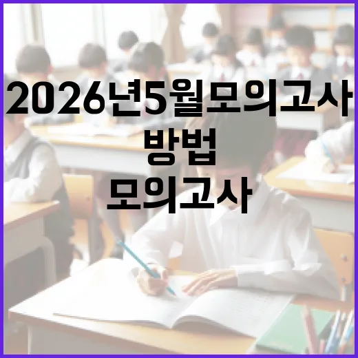 2026년 5월 모의고사 대비하는 방법 - 요약