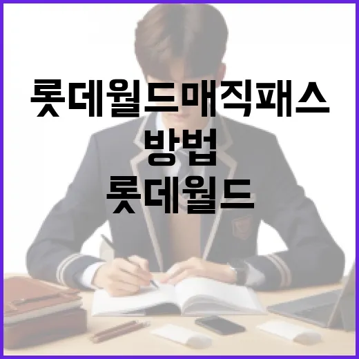 롯데월드 매직패스를 활용하는 방법 - 요약