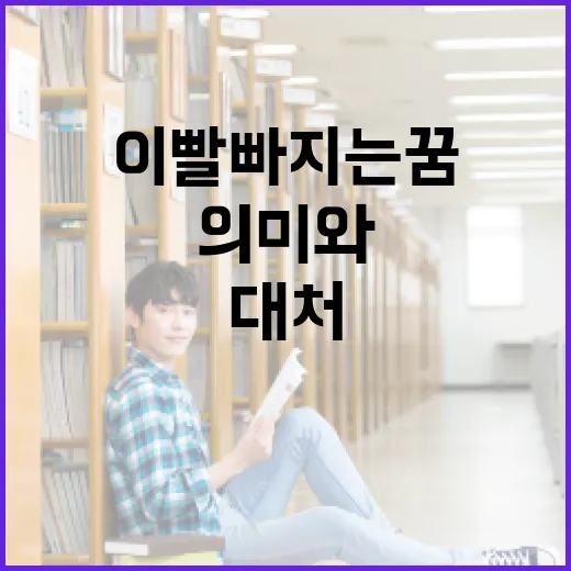 이빨 빠지는 꿈의 의미와 대처 방법 - 요약