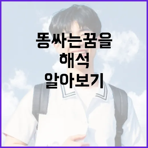 똥 싸는 꿈을 해석하는 방법: 의미와 상징 알아보기 - 요약