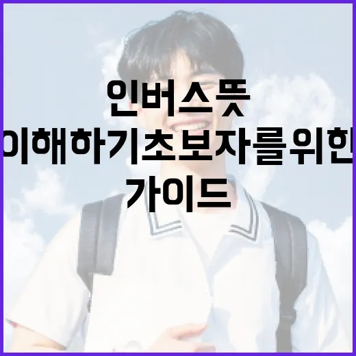 인버스 뜻 이해하기: 초보자를 위한 쉬운 가이드 - 요약