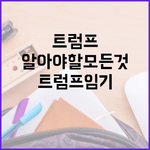 트럼프 임기에 대해 알아야 할 모든 것 - 요약