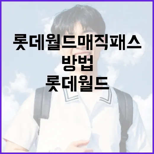 롯데월드 매직패스를 활용하는 방법 - 요약
