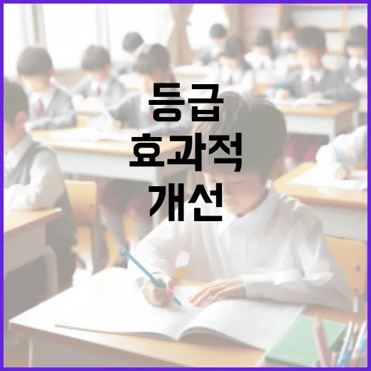 5등급 비율을 효과적으로 개선하는 방법 - 요약