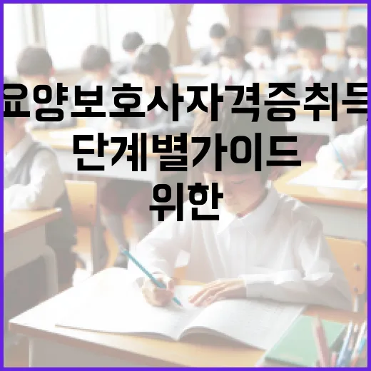 요양보호사 자격증 취득을 위한 단계별 가이드 - 요약