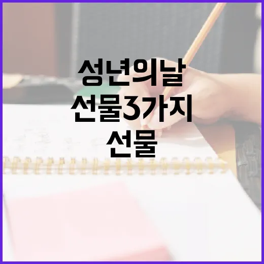 성년의 날을 위한 최고의 선물 3가지 선택 방법 - 요약