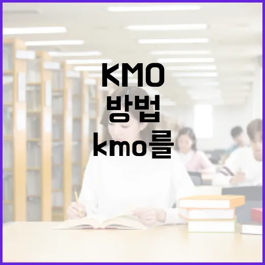 KMO를 이해하고 활용하는 방법 - 요약