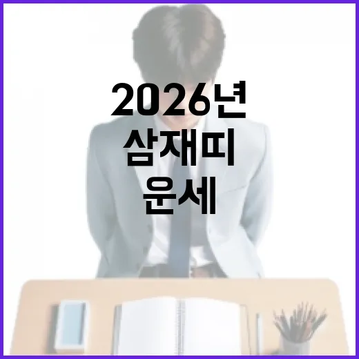 2026년 삼재띠를 위한 운세 극복 방법 - 요약